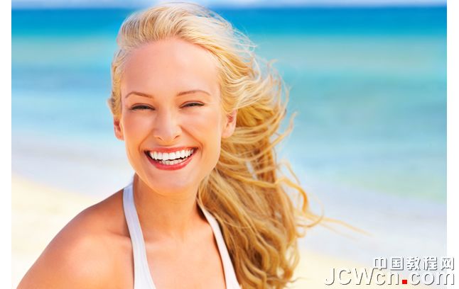 用通道法抠出外国MM的头发 - PS通道抠图教程