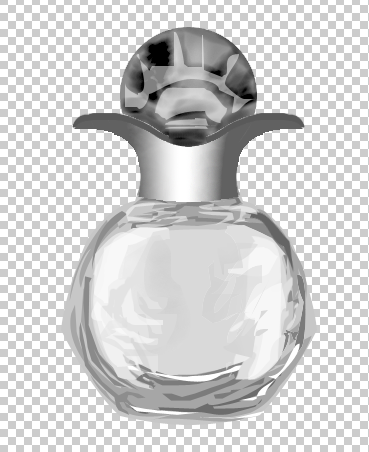 灵活运用Photoshop钢笔工具等绘制一个香水瓶子