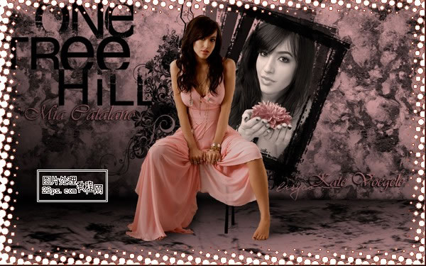 PS选框和滤镜工具给照片加上圆点边框效果