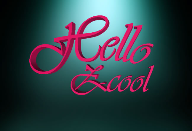 Photoshop CC 制作滴溅效果３Ｄ艺术字步骤解析