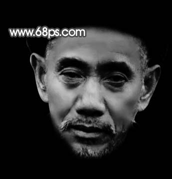 PS磨皮和调色处理修复黯淡发黄的黑白老照片